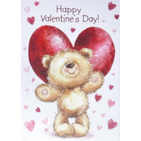 Mill Brook Studio Valentine's Day Greeting Cards & Envelopes - 5-3/8" x 7-3/4" - Heart Bear - 18 Pack-Premium quality greeting cards