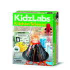 4M Kitchen Science - English-Make a tabletop volcano boil over with lava, launch a mini rocket powered by baking soda & vinegar, learn how a lemon can power a clock, make delicious rock candy, and make a fingerprint pad and invisible ink secret message