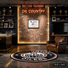 Leon Draisaitl Oilers 2025 SCF OT Winning Goal Shot - Framed Canvas - 31" x 22"-Finished size: 31.5x22.5