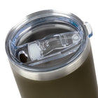 Gry Mattr Insulated Travel Tumbler - Khaki-Powder-coated exterior