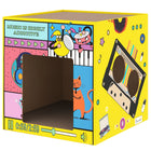PawHut 2-in-1 Cardboard House Cat Scratcher with Catnip-Combines a cozy hideaway with a fun scratcher for all-in-one play 