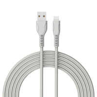 Basic Tech 3ft Lightning Cable - Grey-Sleek & Tangle Free