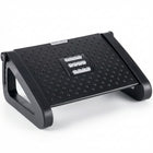 ShoppingAll Under Desk Footrest with Massage Roller and 6-Level Angle Adjustment - Black-Features 6 adjustable height slots, allowing you to fine-tune the elevation and angle to find the absolute perfect fit for your body.