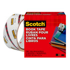 Scotch Book Tape - 1-1/2 in x 15 yd - 3 Rolls-Transparent