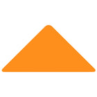 JAM Paper Standard Label Rolls - Triangle - 1 1/4 x 2 1/2 - Neon Orange - 125 Labels/Roll-Size: Triangle ( 1 1/4 x 2 1/2 Inches ) | Printer friendly labels are easy to create and customize.