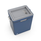 Permasteel 14 qt Portable Cooler with Dual Carrying Options - Navy Blue-Fully removable multi-purpose Lid which can be used as a tray