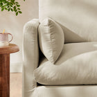 Modway Wellfleet Slipcovered Linen-Blend Armchair - Linen-Down Blend Cushions