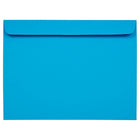JAM Paper 9 x 12 Booklet Envelopes, Brite Hue Blue Recycled, 1000 Pack (5156774B)-Blue