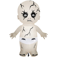 GEMMY Airblown Inflatable Halloween Animated Head Turning Zombie Doll - 72" x 57"-Zombie turns head