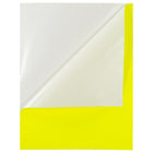JAM Paper Full Page Labels, 8.5 x 11 Sticker Paper, Neon Yellow, 2 Pack (337628611g)-2 per pack