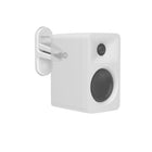 Kanto Universal Satellite Speaker Wall Mount Brackets - White-Designed for speakers with rear 1/4-20 threading