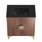 Modway Daylight 30" Bathroom Vanity - Black/Walnut-Assembly Required