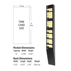 Lathem 25 Time Card Rack-Expands for easy wall mounting and can be combined with other racks