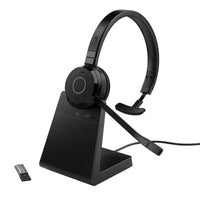 Jabra Evolve 65 TE Wireless Mono Headset with Charging Stand - Unified-Get up, take a call, or take a break, all while staying connected to your device.