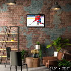 Alexander Ovechkin Washington Capitals Shooting - Framed Canvas - 31" x 22"-Officially licensed by the NHL and NHLPA