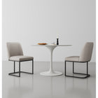 Manhattan Comfort Serena 23.62" Modern Faux Leather Upholstered Dining Chair - Light Grey - Set of 2-Upholstered in Beautiful Faux Leather with High Density Foam Filled Padding