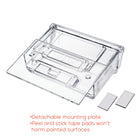 Deflecto Grab-A-Card Outdoor Business Card Holder - Clear-Mounts with adhesive tape (included); won't damage painted surfaces