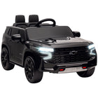 Aosom 12V Chevrolet Tahoe Kids Ride-On Car - Black-2 motors for solid and straightforward driving on various terrains 