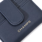 Champs Iconic Snap Cardholder - Navy-Bill compartment