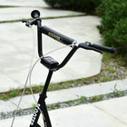Aosom Youth Kick Scooter with Adjustable Handlebar - Black-Lightweight yet sturdy frame allows for easy transport when not in use 