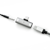 LBT USB-C to USB-C & Headphone Jack Adaptor-Features a 3.5mm Hi-Fi audio jack
