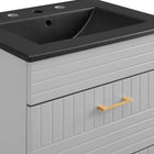 Modway Daybreak 24" Bathroom Vanity - Light Grey/Black-8