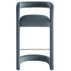 Modway Winslow Performance Velvet Bar Stool - Cadet Blue-7
