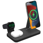 mophie Snap+ 3-in-1 Stand with BYO Watch - Black-Charge it all with the snap+ 3-in-1 wireless charging stand
