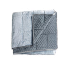 Bouncyband Sensory Weighted Dual Texture Shoulder Wrap for Kids - 40" x 12"-INCREASE FOCUS: Soothing dual textures, soft dark gray fleece nubs on one side and silky-smooth light gray plush on the other combine with a weighted interior to increase the ability to concentrate