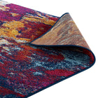 Modway Entourage Foliage Contemporary Modern Abstract Area Rug - 5 ft W x 8 ft L - Blue Orange Yellow Red-8