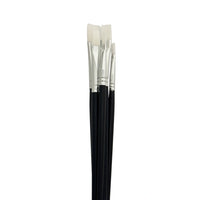 DBLG Import Taklon Flat Paint Brush - Size 10 - 12 Pack-Size 10