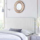 Modway Milenna Channel Tufted Upholstered Fabric King/California King Headboard - White-6