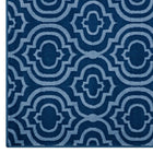 Modway Frame Transitional Moroccan Trellis Area Rug - 8 ft W x 10 ft L - Moroccan Blue amd Light Blue-100% Soft Heat-Set Polypropylene