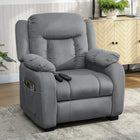 HOMCOM Massage Recliner with Quiet Motor - Grey-Two memory positions for effortless everyday reclining comfort