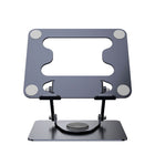 ShoppingAll Laptop Stand with 360° Rotating Base for up to 17.3" Devices - Grey - 5 Pack-Aluminum Construction – Built with premium aluminum alloy for stability, durability, and professional look.