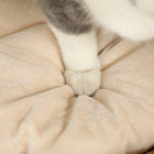 PawHut 2-Storey Cat Condo Barrel with Cushions - Light Brown-Suitable for kittens within 7.7 lbs. (3.5 kg) 