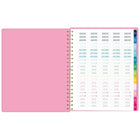 Emily Ley Simplified 2026-27 Weekly/Monthly Planner - 11" x 9" - Pink Plaid - Bilingual-This planner features a plaid cover that can be customized for a personal touch, allowing you to add your own unique flair. To customize, simply insert your own cover page in the clear front sleeve