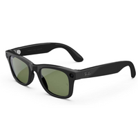 Ray-Ban Meta Wayfarer (Gen 2) Smart Glasses - Shiny Black/Green lenses-Ultra-wide 12MP camera lets you capture crisp, vibrant photos and videos hands-free, so you stay in the moment. 3024 x 4032 resolution photos and videos at up to Ultra HD 3K resolution with a quick press of a button