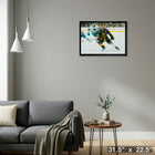 Mark Stone Vegas Golden Knights - Framed Canvas - 31" x 22"-Ready to hang - arrives fully assembled