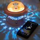 Yanqu SMILE x SIMO Star Night Light Bluetooth Speaker-Rechargeable & Portable: Equipped with a built-in 1000mAh battery and Type-C charging, allowing for cord-free placement on nightstands, desks, or in playrooms