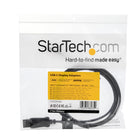 Startech 6ft USB Type-C to DP 1.4 Alt Mode Video Adapter Converter Cable - Black-Compatibility: This 6' USB Type-C to DisplayPort converter cable requires no software/drivers & is backward compatible with DisplayPort 1.2. works w/ Windows, MacOS, Linux, iPadOS, Chrome OS, Android