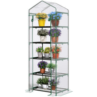 Outsunny 5 Tier Mini Greenhouse - Clear- Mini greenhouse is suitable for limited spaces
 