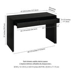 Hudson&Canal Pembroke 48'' Desk - Black Grain-8
