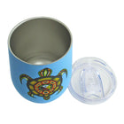 Oscardo James Jacko Medicine Turtle Indigenous Art Tumbler-Durable 330ml (11.2oz) double-wall stainless steel construction for everyday use and insulation