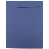 JAM Paper 10 x 13 Open End Catalog Envelopes with Gum Closure - Presidential Blue - 50 Pack (263919489I)-Presidential Blue Open End Catalog Envelopes