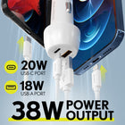 Overtime Wall and Car Charger Kit with 6' USB-C Charging Cable - White-Meets rigorous ETL safety standards, offering reassurance and confidence in its safe operation.
