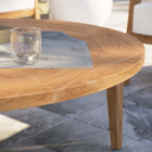 Modway Brisbane Teak Wood Outdoor Patio Coffee Table - Natural-Table Weight Capacity: 800 lb