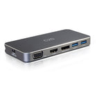 C2G USB-C 7-in-1 Dual Display MST Docking Station-Multi-Stream Transport (MST) allows three different display configurations on multiple monitors