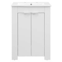 Modway Maybelle 24" Bathroom Vanity - White-Modern Bathroom Vanity
