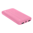 Helix 10,000 mAh Power Bank - Pink-LED Power Indicator Light